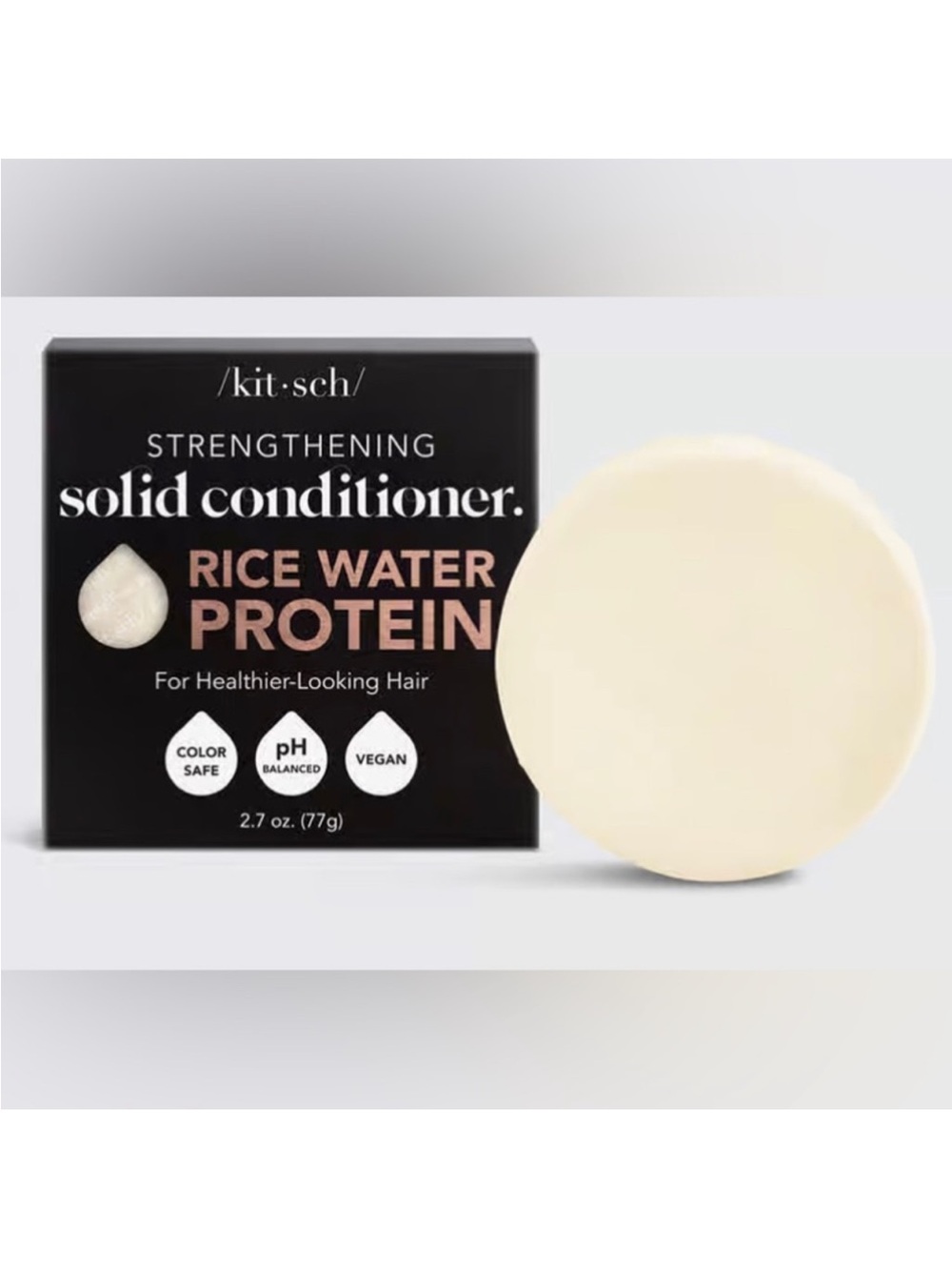 Kitsch Strengthening Solid Conditioner Rice Water Protein Bar for Hair Growth